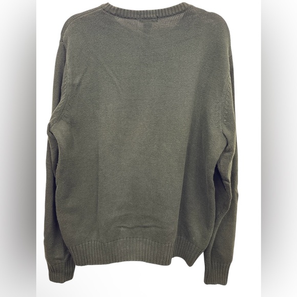 ❤️ Dockers hunter Green men’s Crewneck Nordic Sweater - Picture 4 of 4